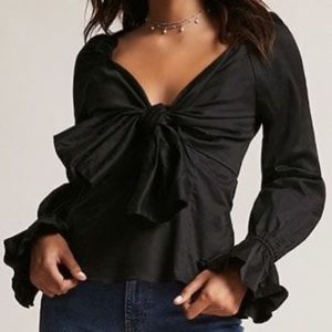 Knotted Tie-Front Shirt